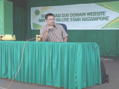 Kegiatan Pelatihan Admin Subdomain  Web STAIN Watampone