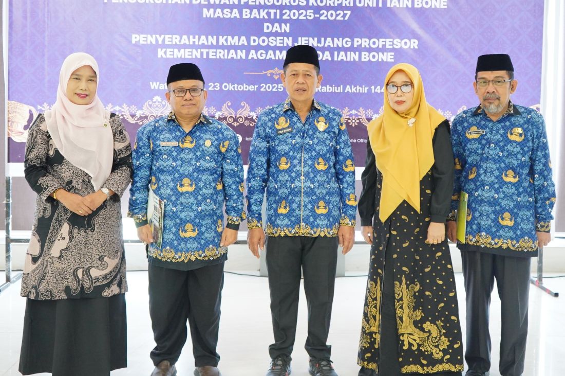 Terima SK KMA, IAIN Bone Punya Dua Guru Besar Baru
