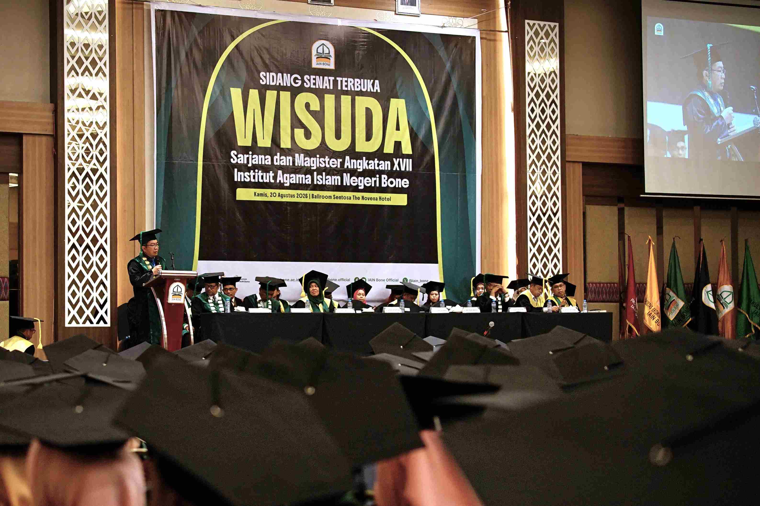 706 Sarjana dan Magister IAIN Bone Diwisuda, Rektor Dorong Wisudawan Untuk Tidak Berhenti Belajar