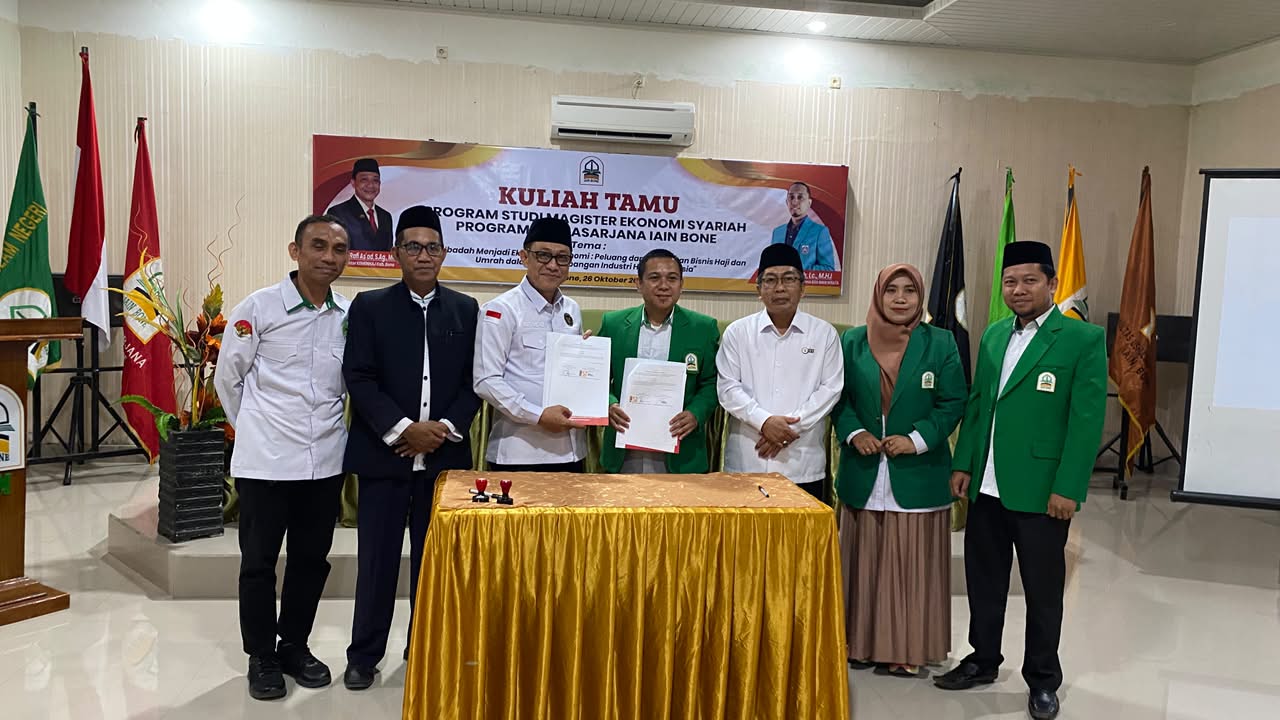Bahas Ekosistem Bisnis Haji dan Umrah, Magister Eksyar IAIN Bone Teken Kerja Sama dengan Kemenhaj Bone