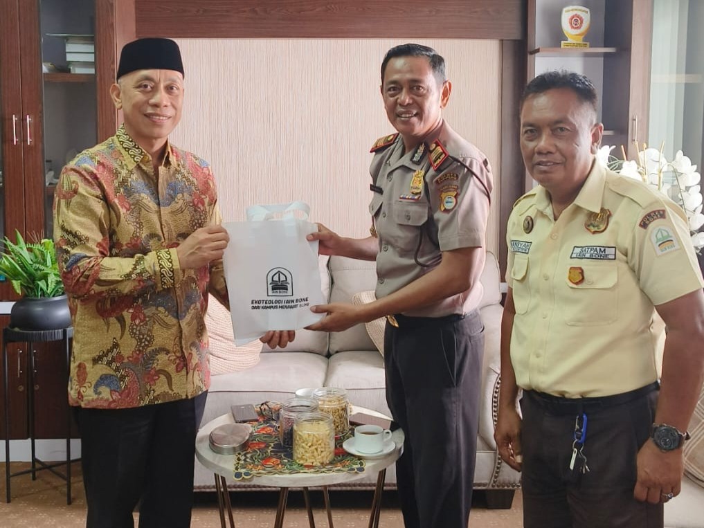 IAIN Bone dan Polres Bone Bahas Pembinaan Satpam untuk Keamanan Kampus